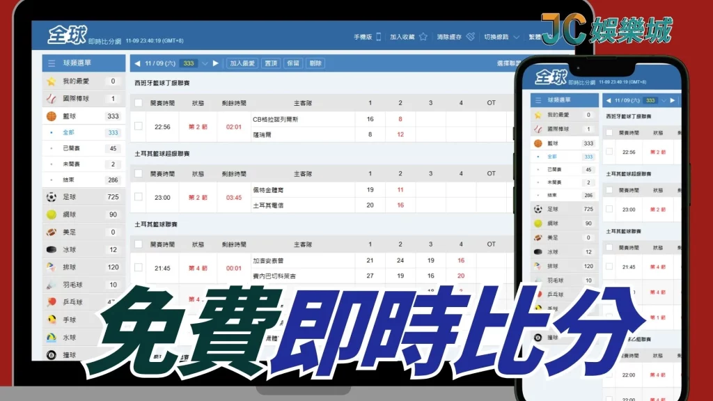 免費即時比分